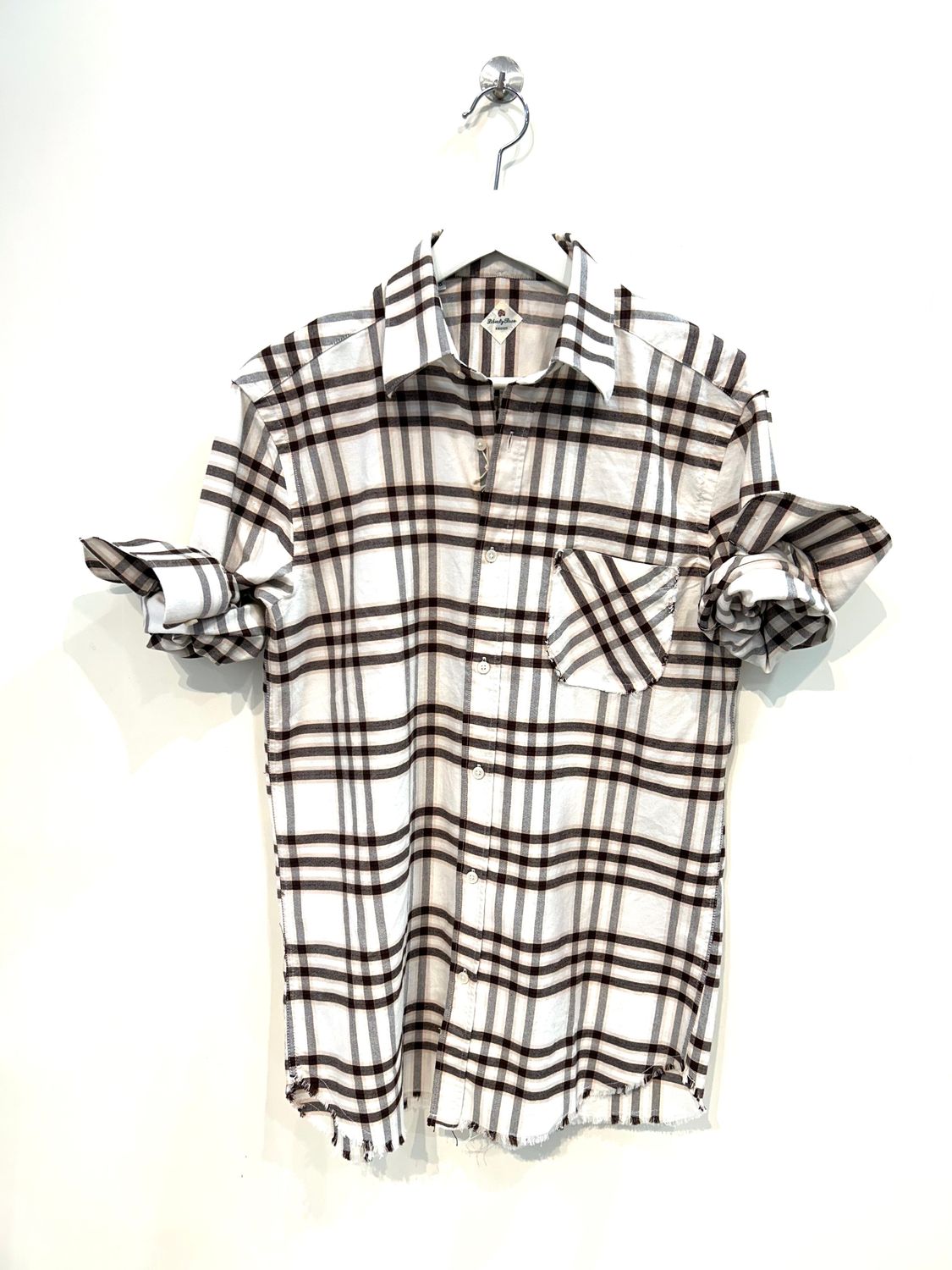 LIBERTY ROSE Camicia in cotone galles. Col. Beige Marron