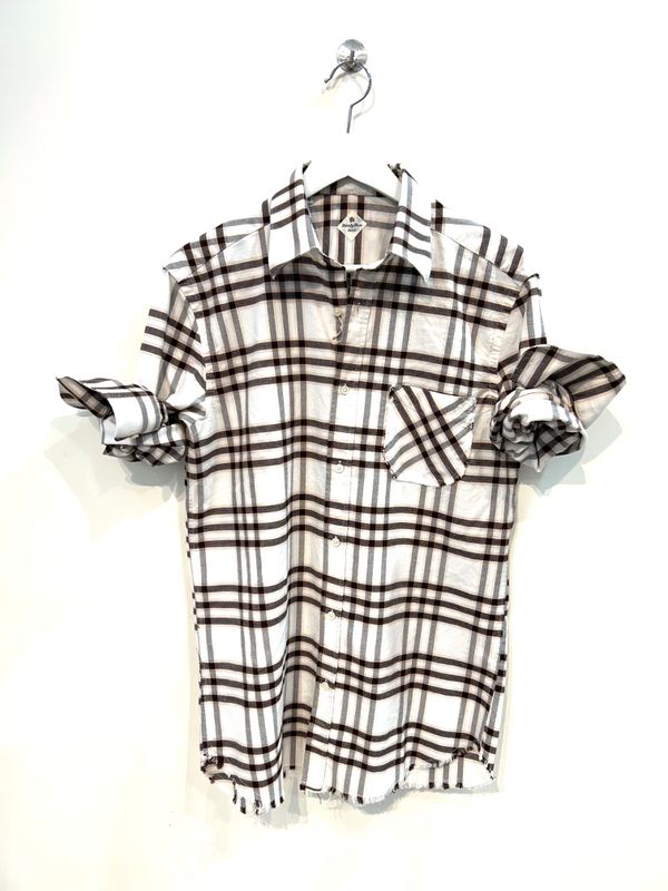 LIBERTY ROSE Camicia in cotone galles. Col. Beige Marron