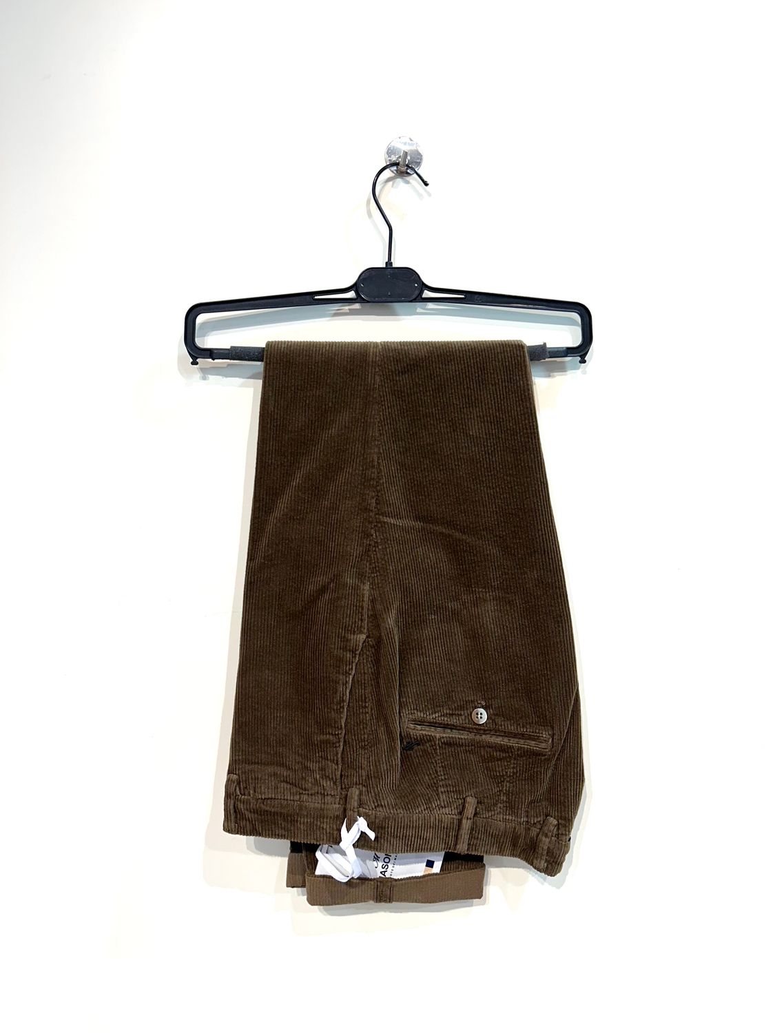 MASONS Pantalone in velluto elasticizzato ( cotone e lyocel ). Col. Tabacco
