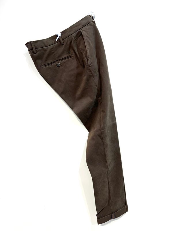 MASONS Pantalone in modal cotone ed elastam. Col. Tabacco