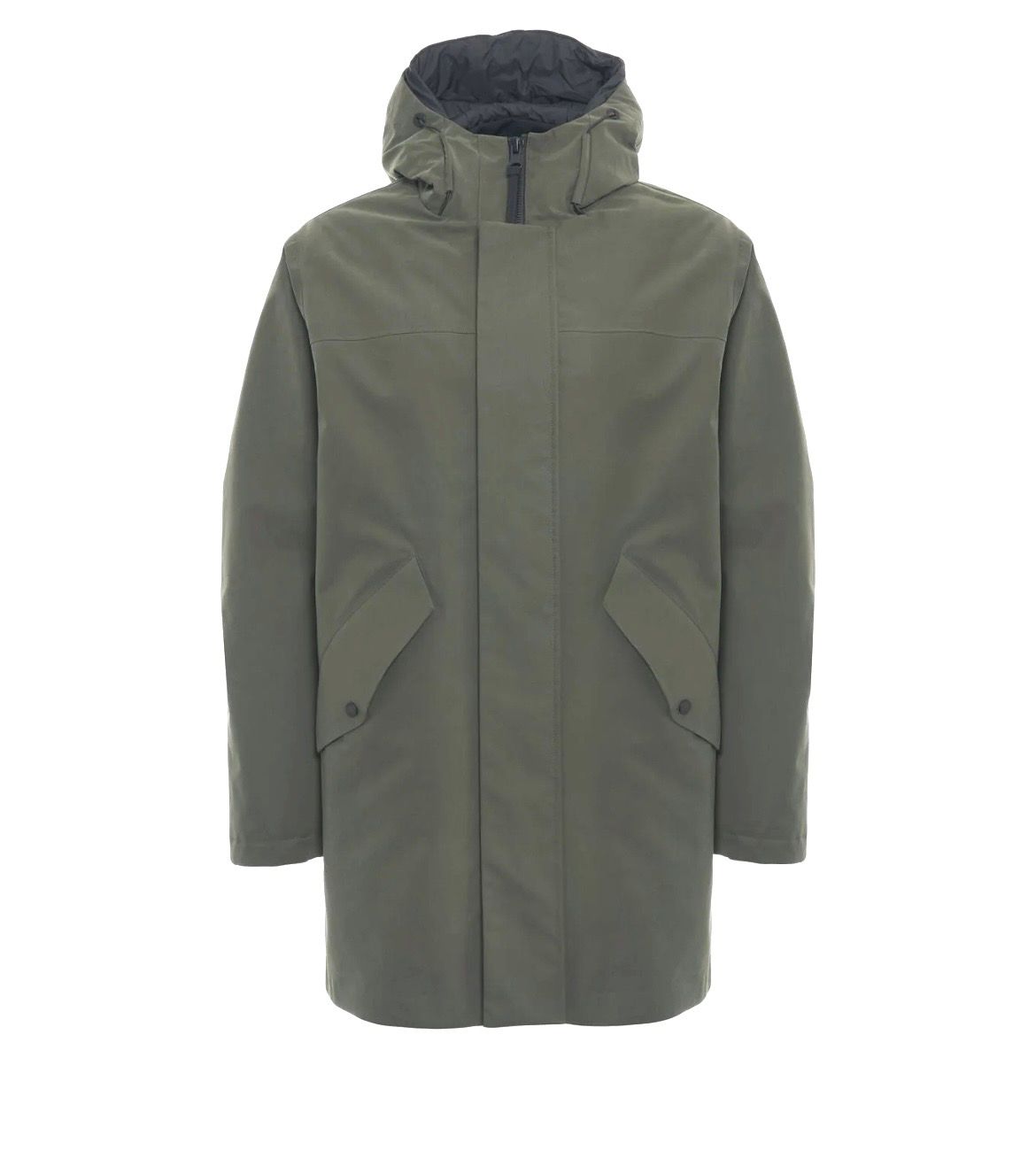 PEOPLE OF SHIBUYA Parka microfibra imbottito in primaloft. Col. Militare