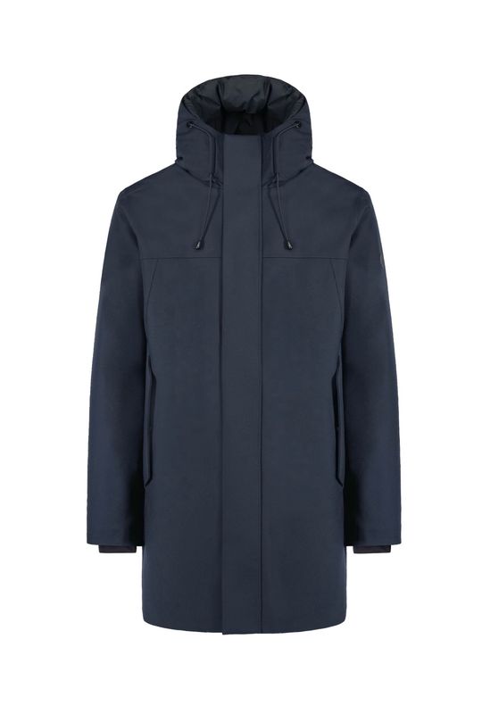 PEOPLE OF SHIBUYA Parka in soft shell, imbottito in primaloft. Col. Bleu navy