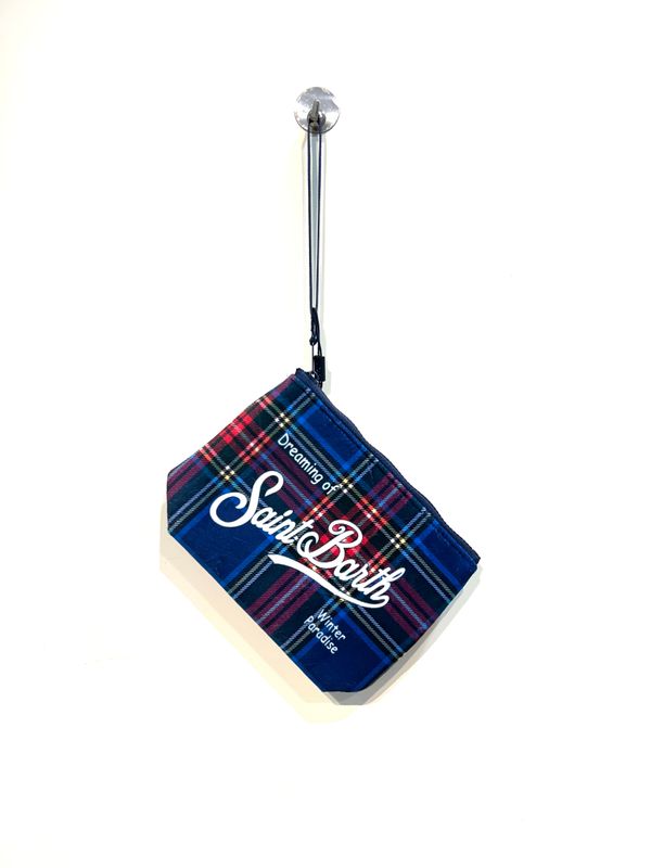 SAINT BARTH Pochette Galles neoprene. Col. Bluette