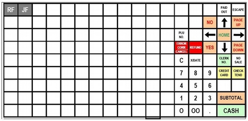 TE8500 Blank Keyboard Overlay PDF