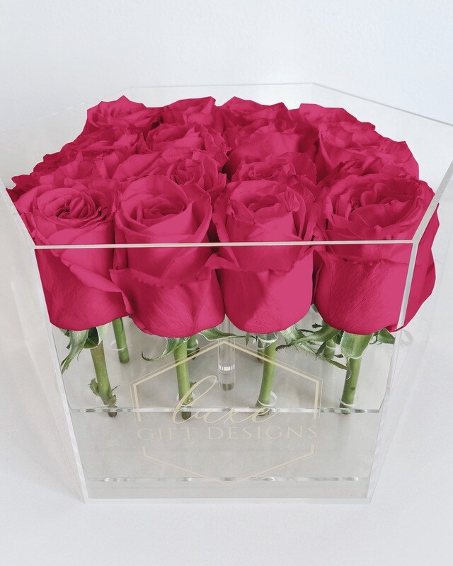 Fuchsia Floral Box