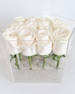 White Floral Box