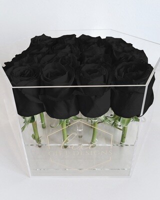 Black Floral Box