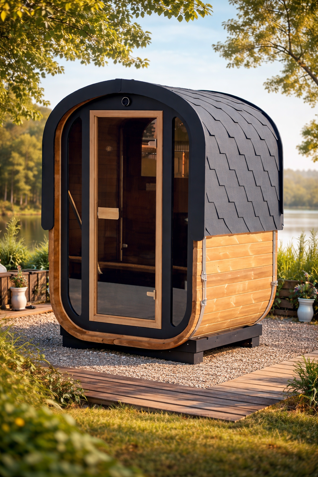 New 2026  Oval 2 Person Outdoor Sauna
