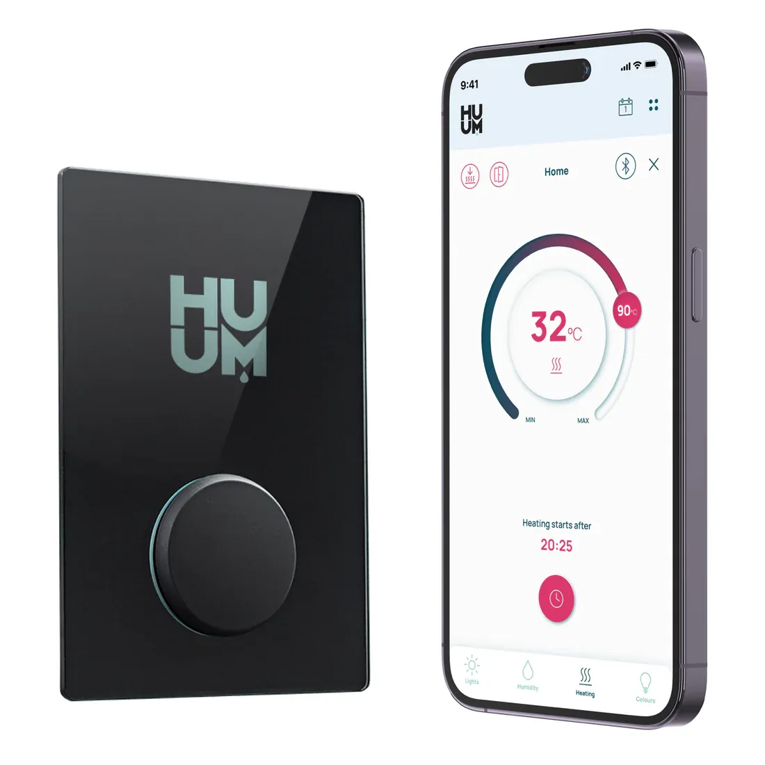 UKU Wi-Fi Control Unit Glass/Black by HUUM
