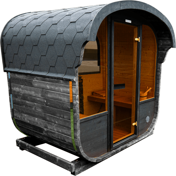 Cube 160 Sauna Anthracite Grey With 6.8kw Heater