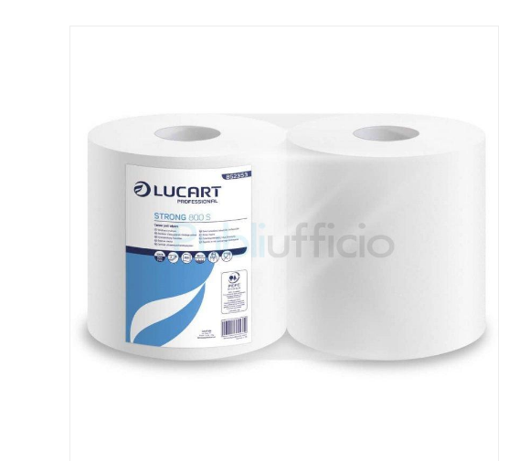 Bobina multiuso Lucart 2 veli 2 rotoli da 800 strappi