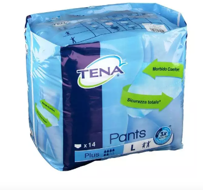 Pannolone Per Incontinenza Tena Pants Plus Large 14 Pezzi