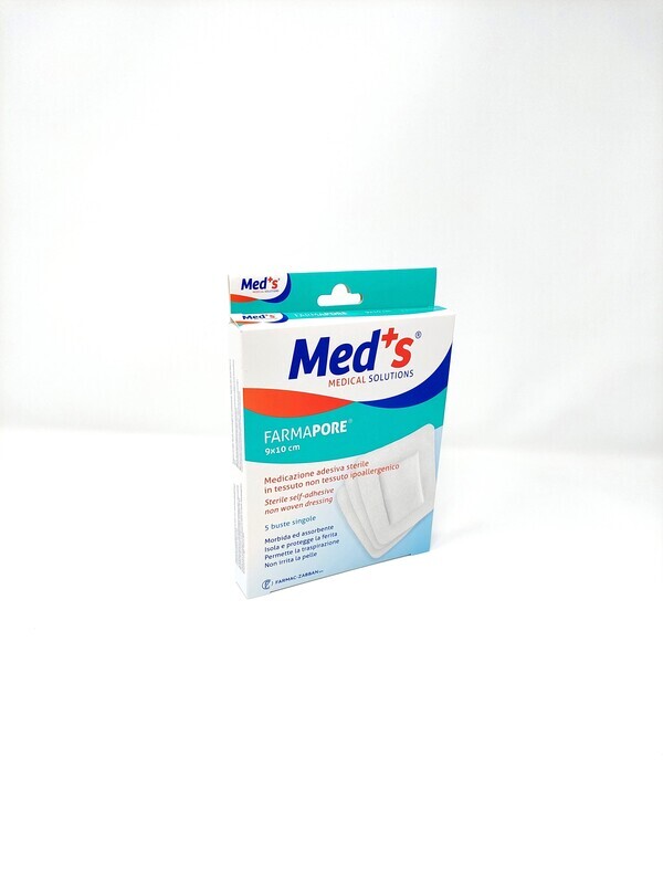 Med&#39;s FarmaPore Medicazione Adesiva Sterile Ipoallergenica 9cm x 10cm