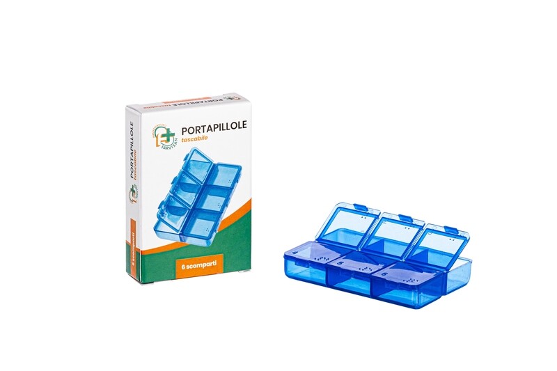 Porta pillole 6 scomparti