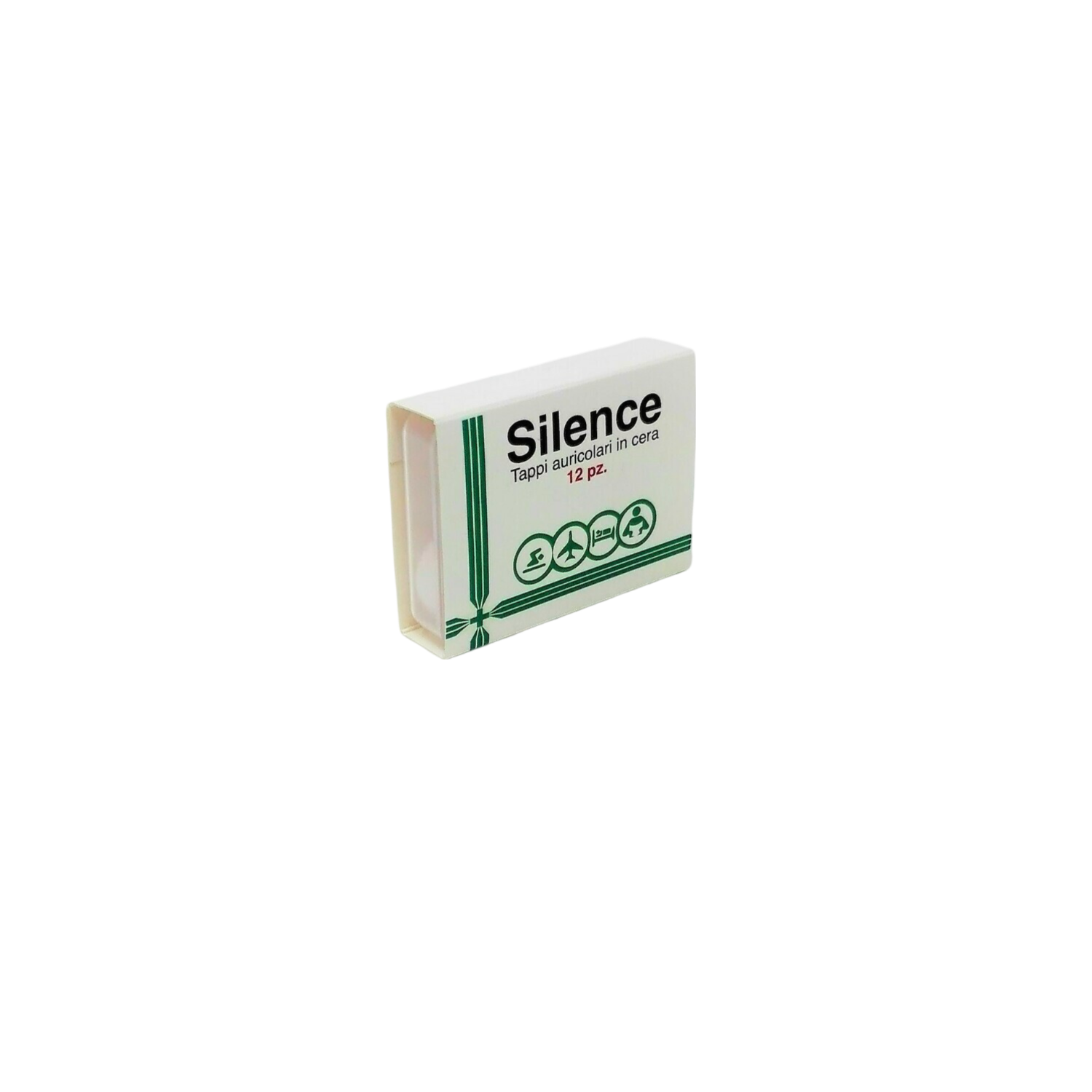 TAPPI IN CERA - SILENCE - CONFEZIONE DA 12 PEZZI.