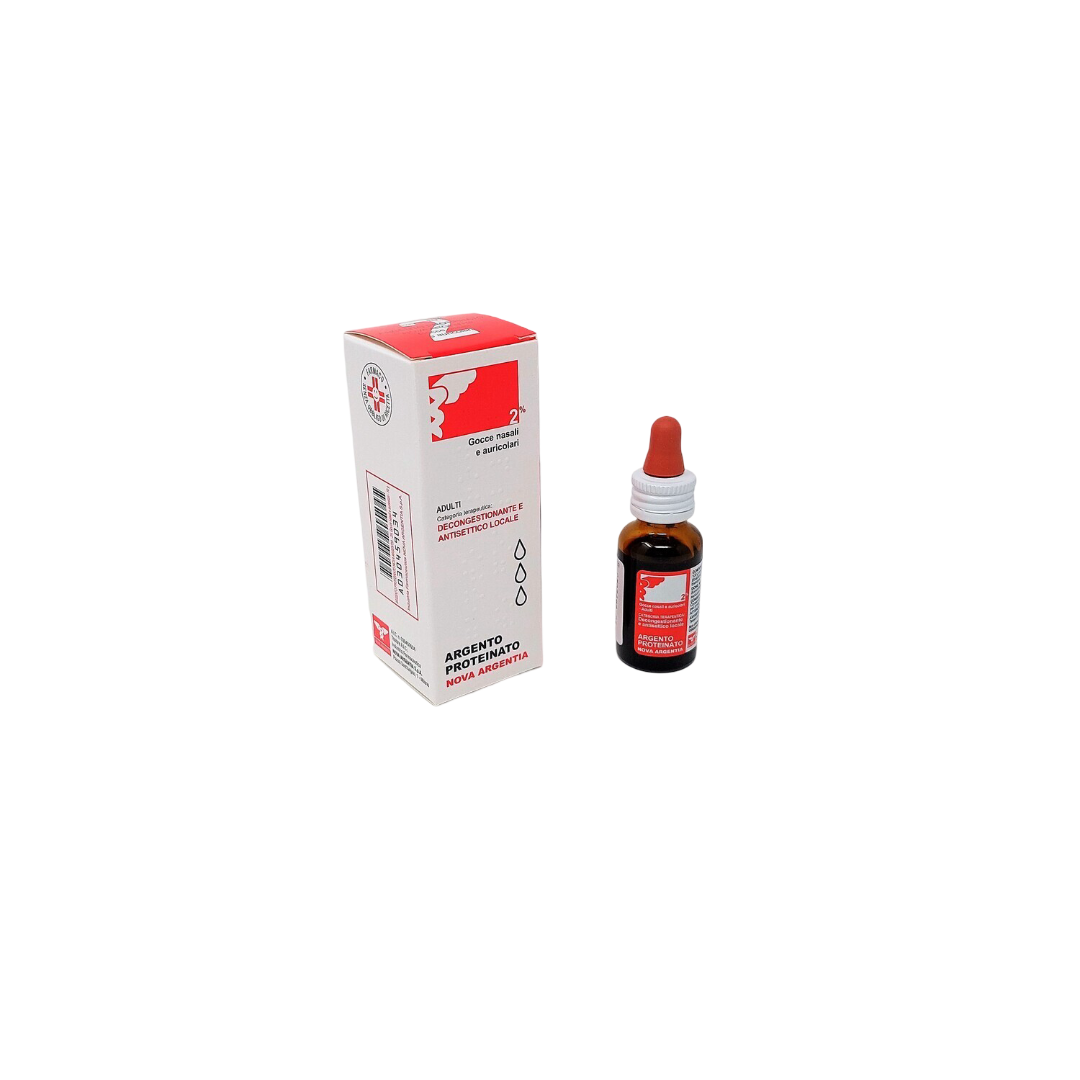 ARGENTO PROTEINATO NOVA ARGENTIA Adulti 2% Gocce nasali e auricolari 10 g