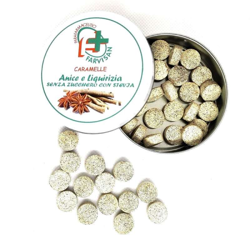 CARAMELLE ANICE E LIQUIRIZIA FARVISAN 40G