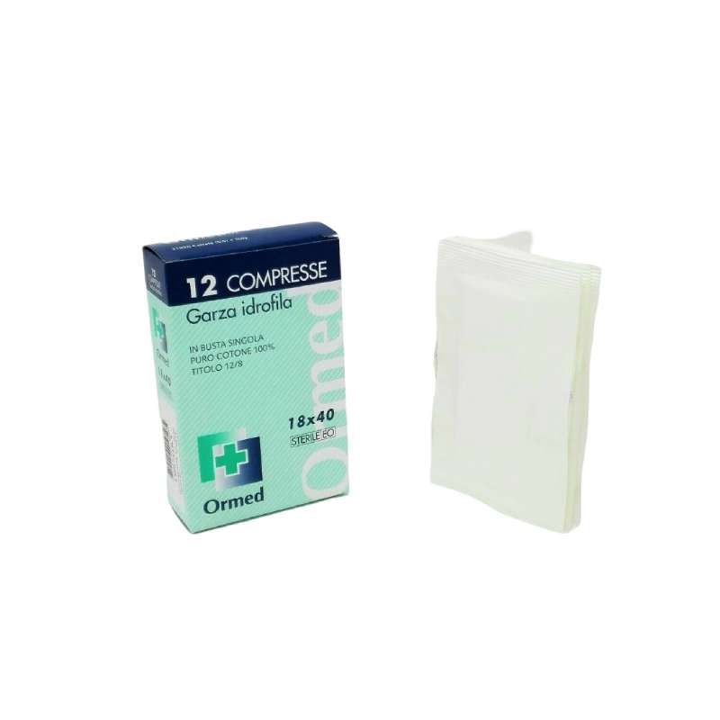GARZA IDROFILA 18 X 40 - CONFEZIONE DA 12 COMPRESSE