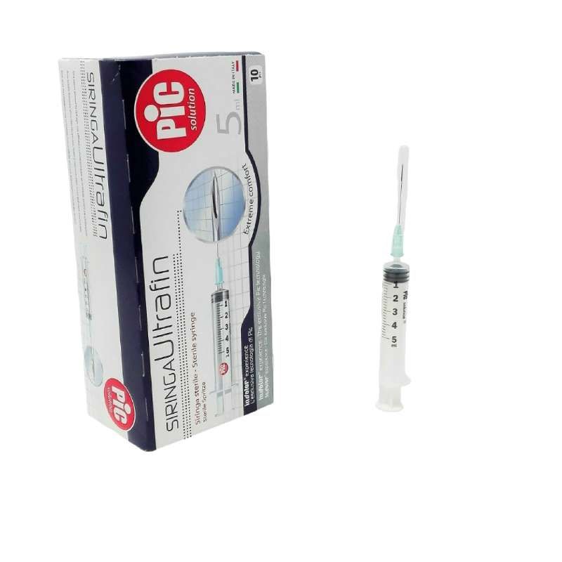 SIRINGHE PIC ULTRAFIN 5 ML. - CONFEZIONE DA 10 PEZZI
