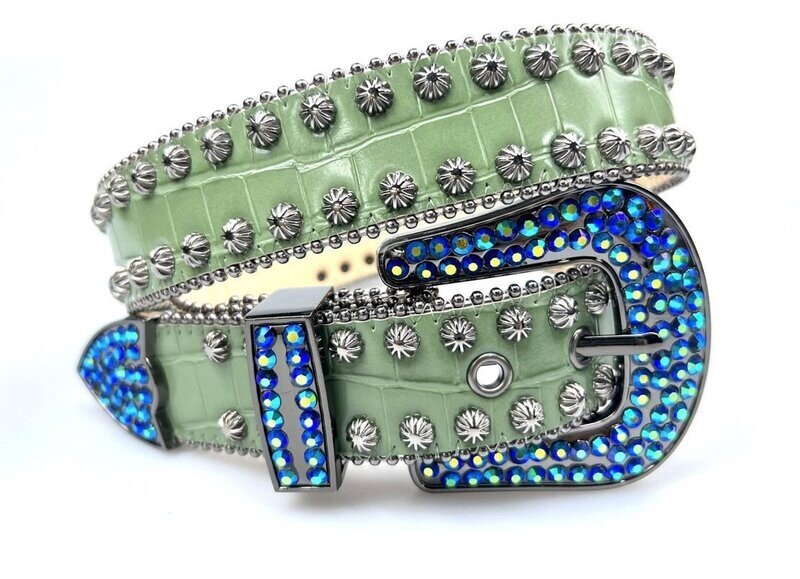 Ceinture strasses'Kaki'