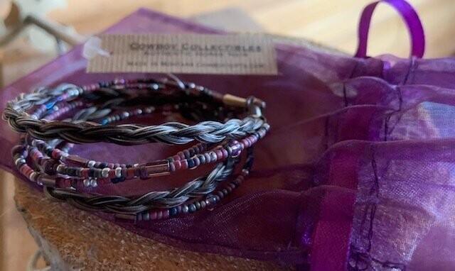 Bracelet crins et perles