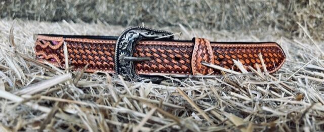 Ceinture cuir et perles 'Mojave' Ceinture cuir et perles 'Mojave'