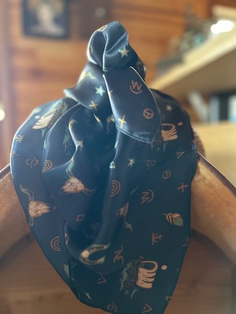 Cowboy wild rag 100% soie