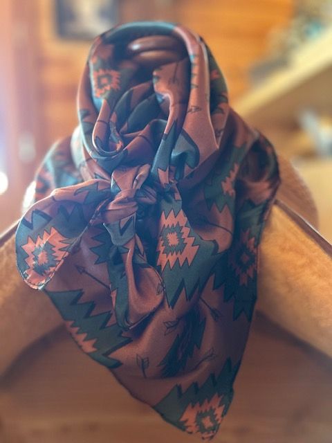 Cowboy wild rag 100% soie