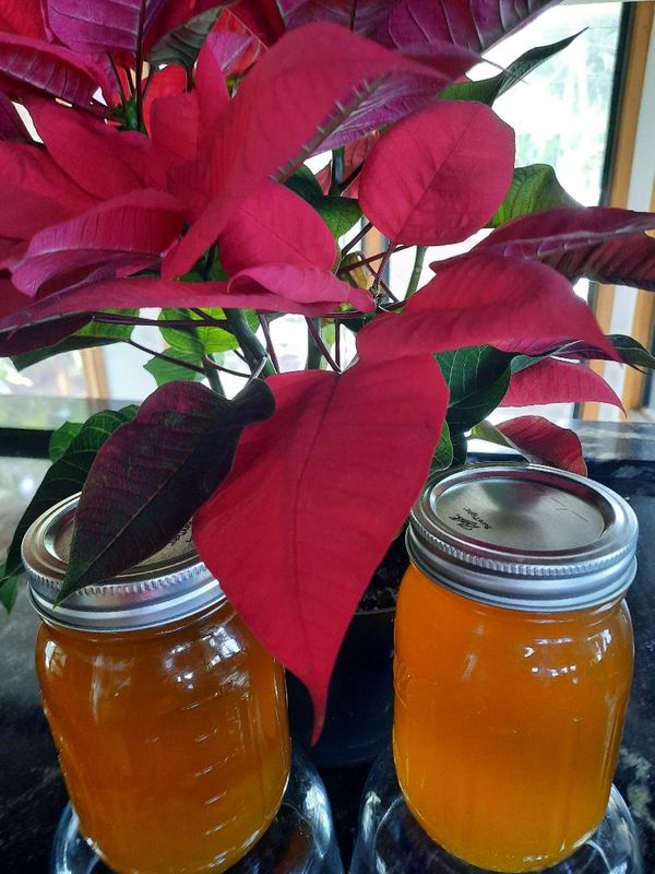 Kiawe honey with lilikoi added