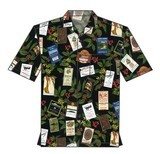 Aloha Shirt with Actual Kona Coffee Labels--size 2 XL ONLY