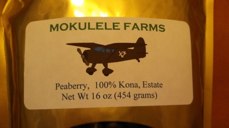 100% Kona, Estate, Peaberry, Dark Roast