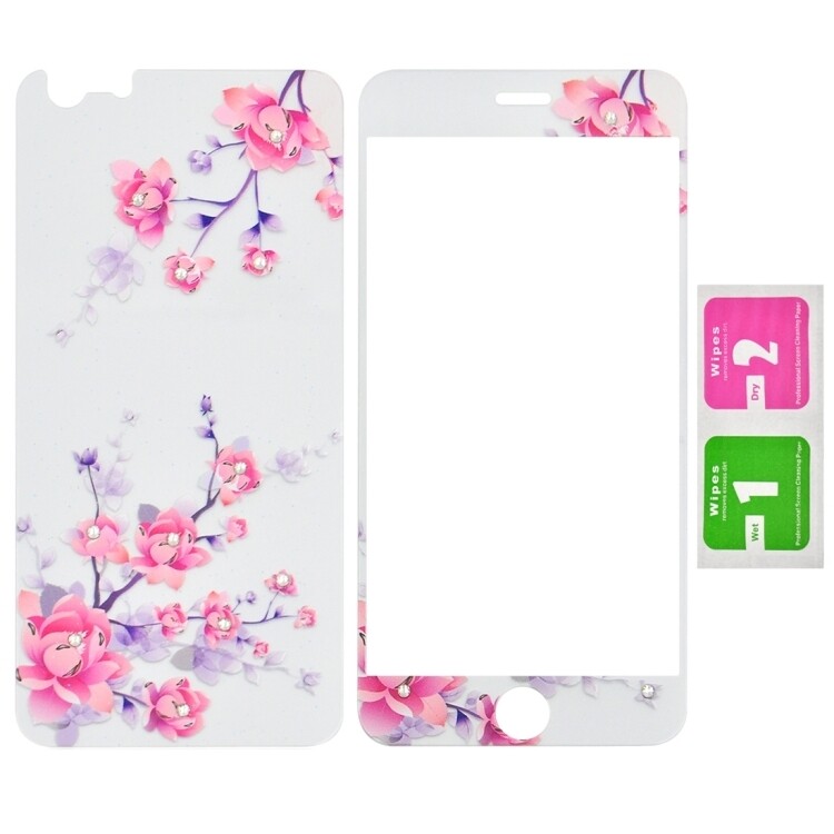 China Rose Pattern Diamond Encrusted for iPhone 6+, 6s+