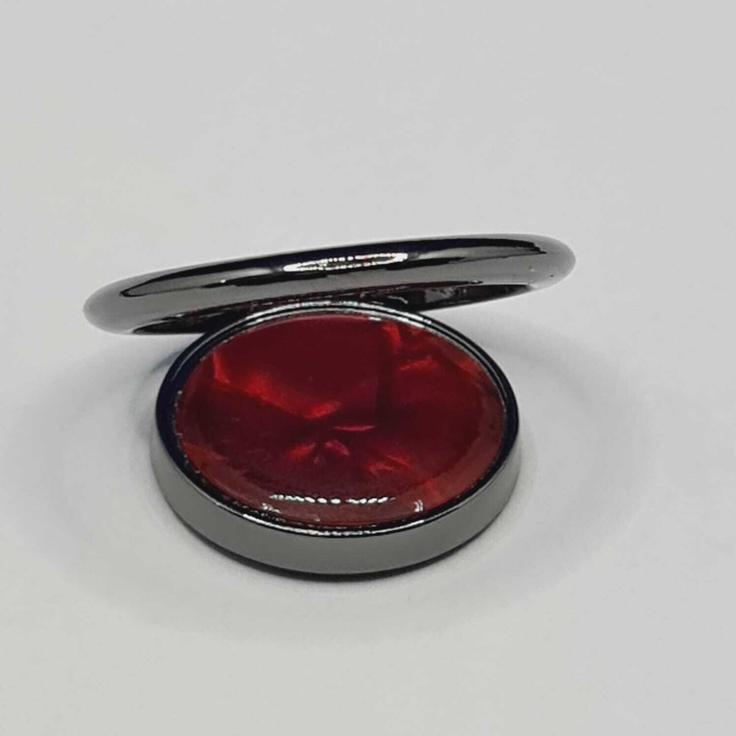 Marble Phone Ring- Dark Brown/Black