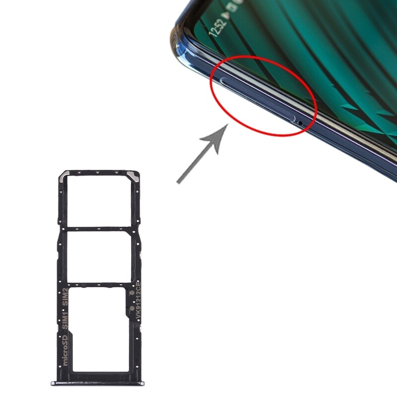 Samsung A51 Sim Tray (Black)