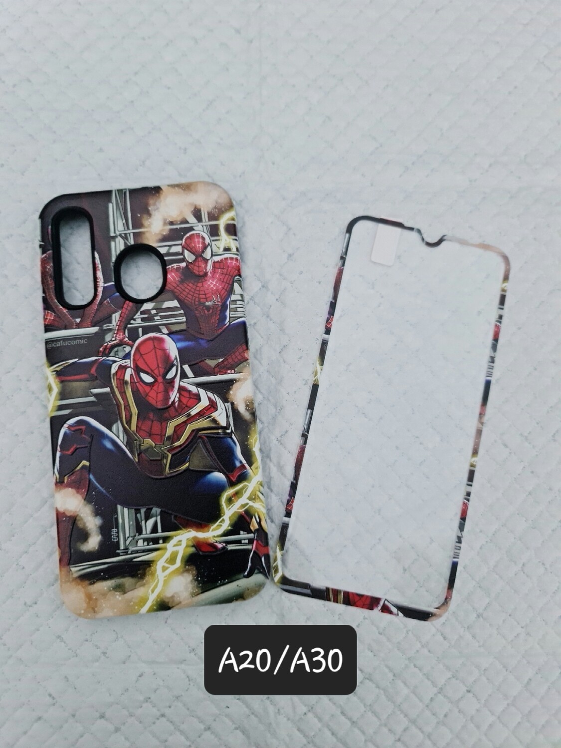 A20/A30 Hybrid Patterned Case with Matching Tempered Glass