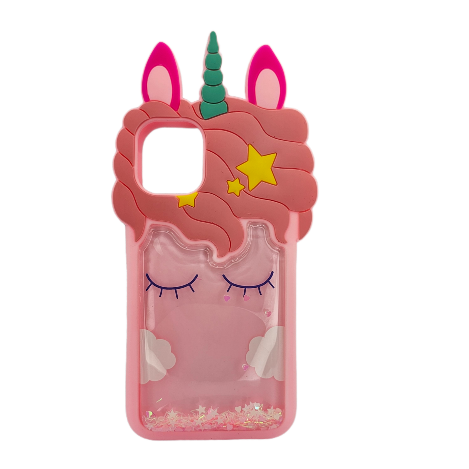 iPhone 11 Pink Unicorn Glitter Case