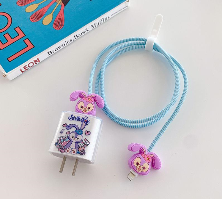 Pink Rabbit Charger Cover