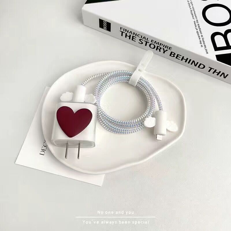 Red Heart Charger Cover