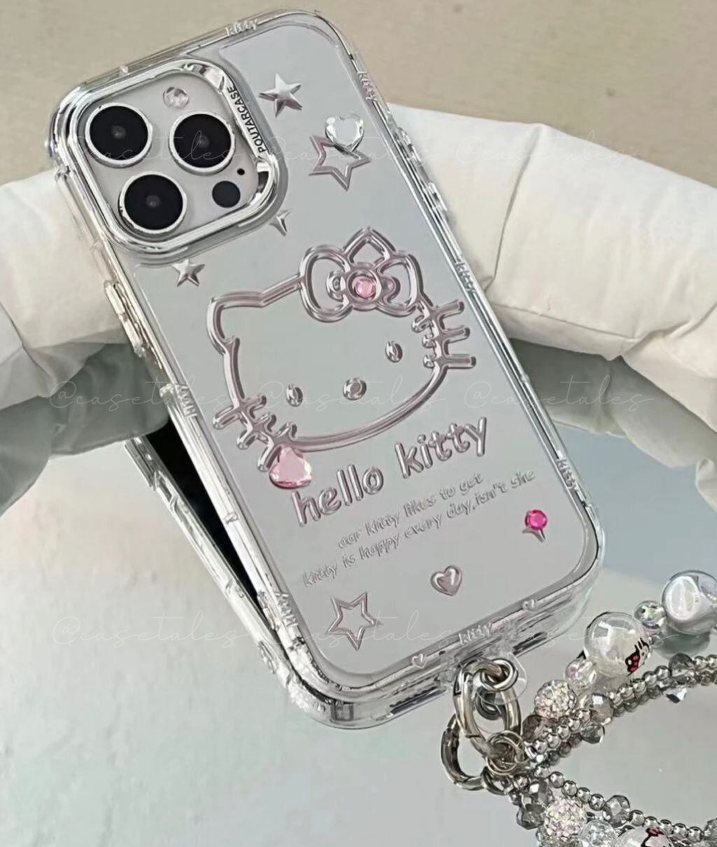 iPhone 13 Pro Silver Hello Kitty