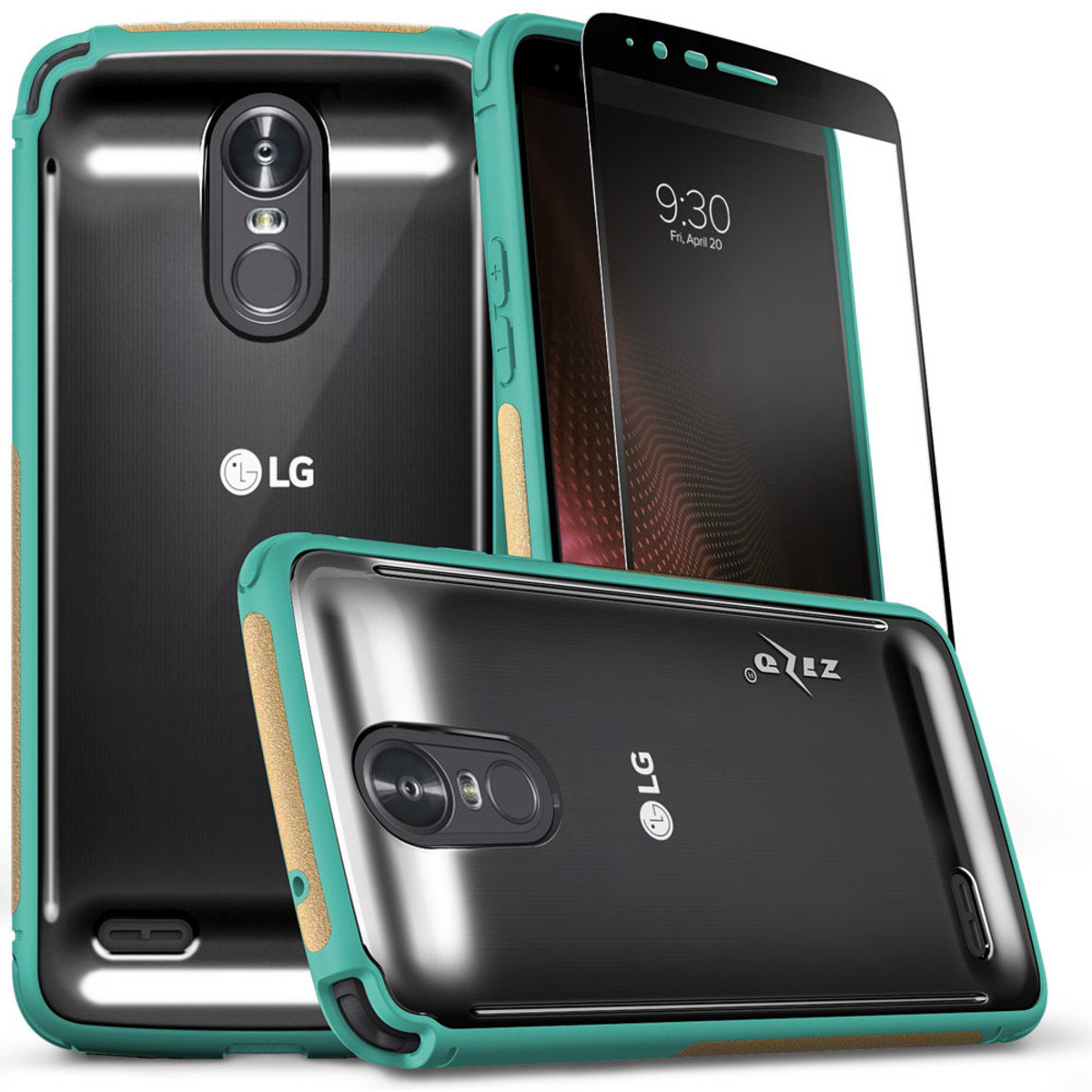 Zizo Flux Series LG Stylo 3 / LG Stylo 3 Plus - Teal &amp; Beige