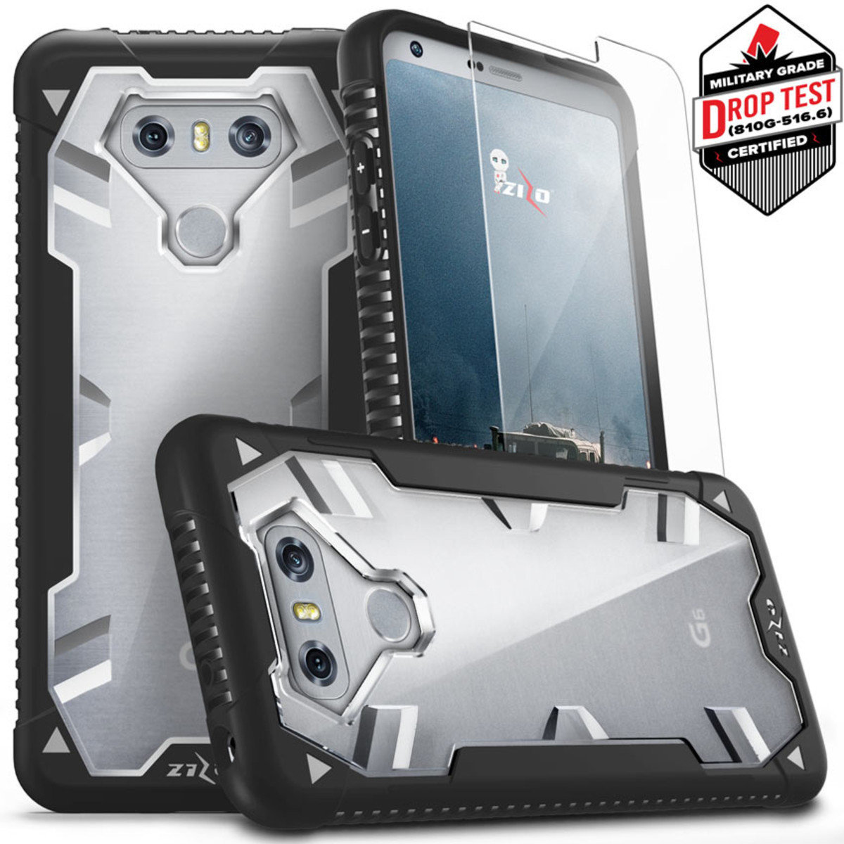 ZIZO Proton Series LG G6 - Black &amp; Clear