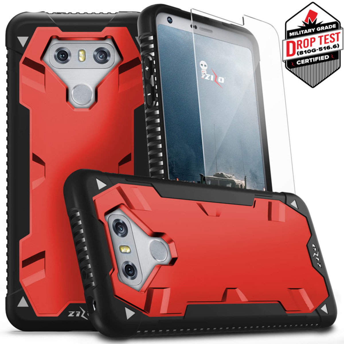 ZIZO Proton Series LG G6 - Black &amp; Red