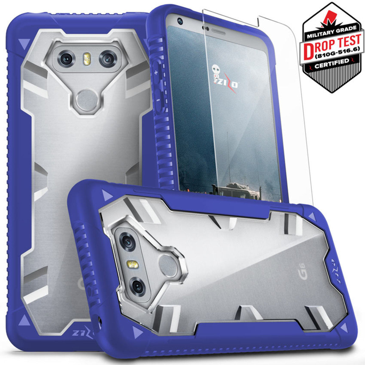 ZIZO Proton Series LG G6 - Blue &amp; Clear