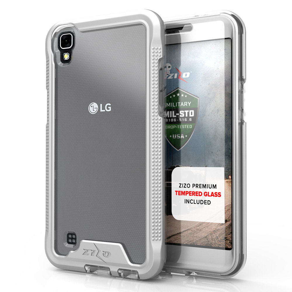 Zizo Ion LG Tribute HD LS676 / LG X Style - Silver &amp; Clear