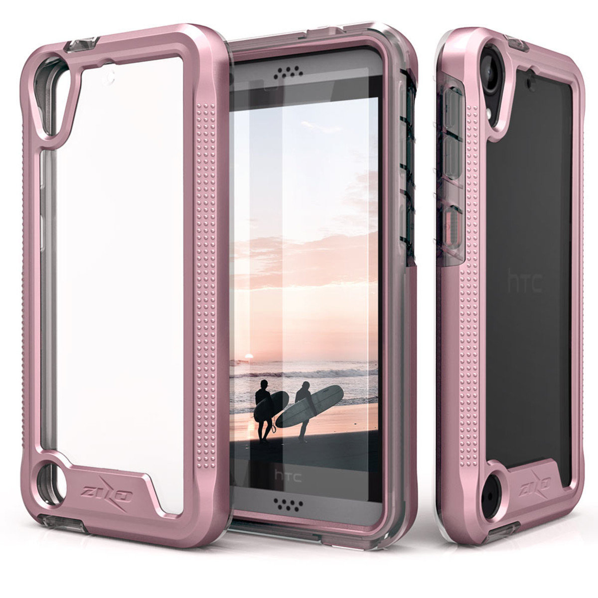 Zizo Ion Series HTC Desire 530 - Rose Gold &amp; Clear