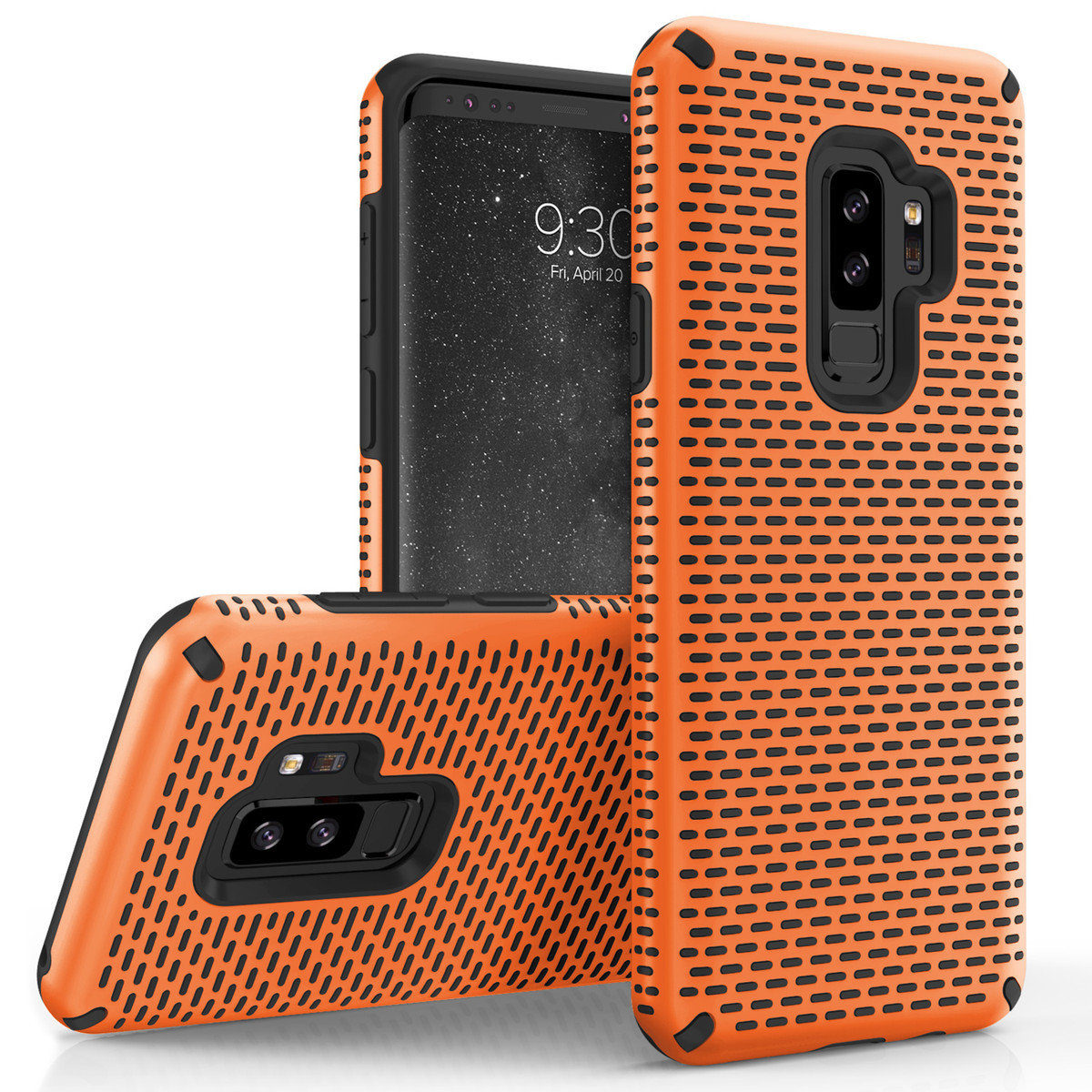 Zizo Echo Series Samsung Galaxy S9 Plus - Orange &amp; Black