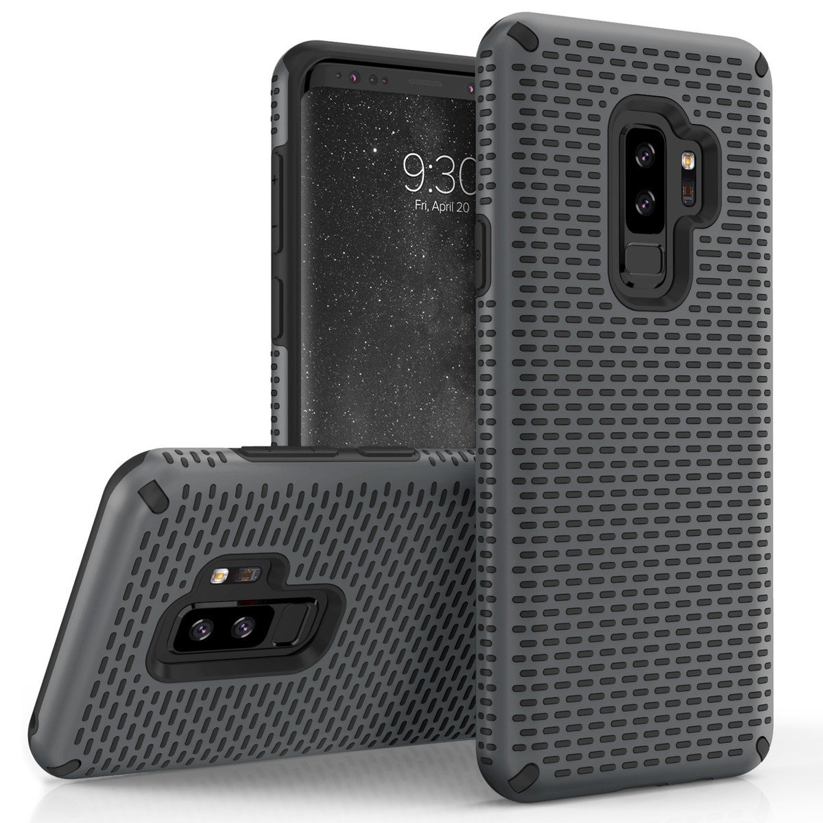 Zizo Echo Series Galaxy S9 Plus - Gun Metal Gray &amp; Black
