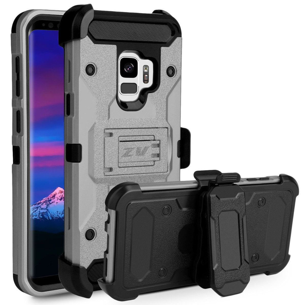 ZV Tough Armor Case Samsung Galaxy S9 - Gray &amp; Black