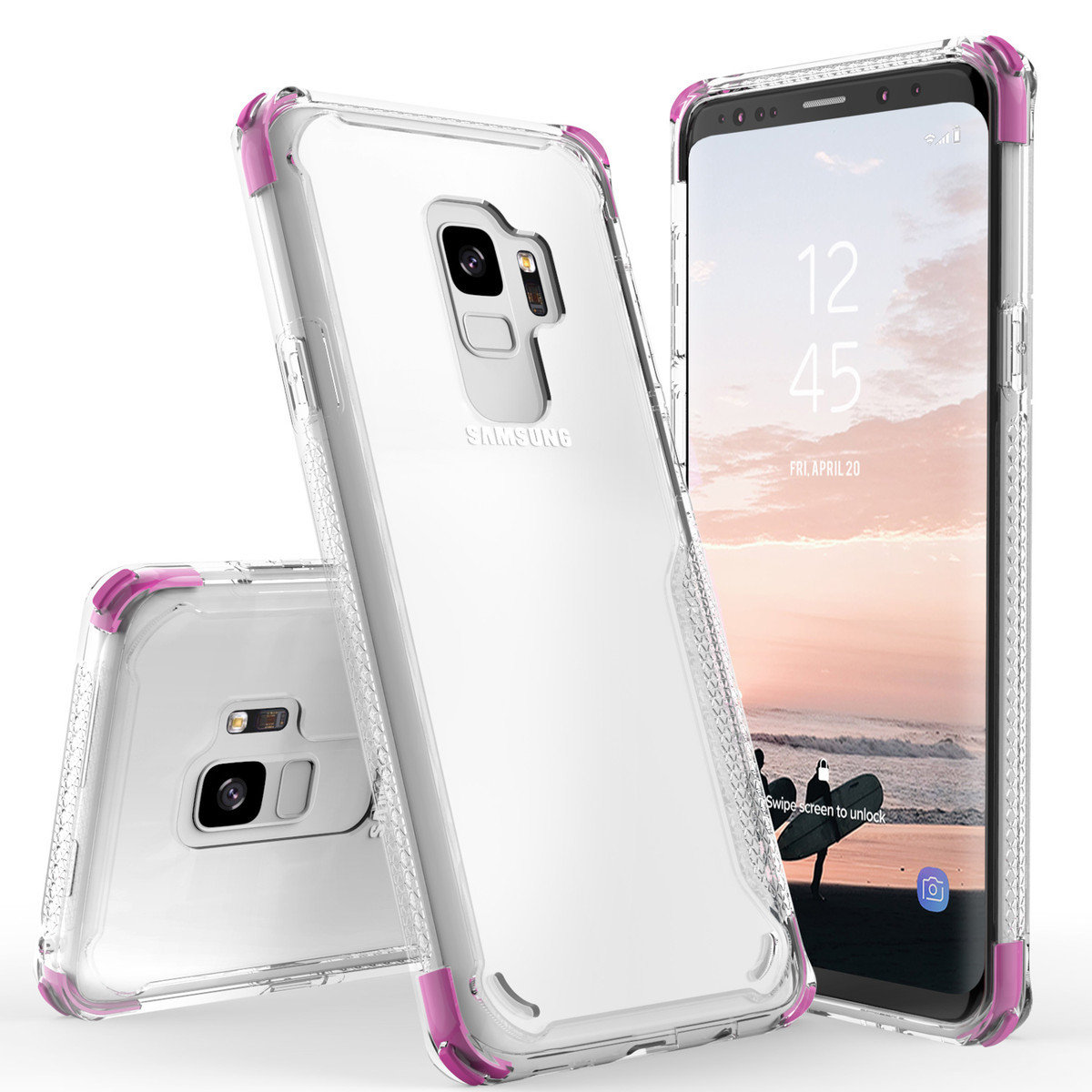 Galaxy S9 Case, CLICK CASES Surge Series Dual Layered Cover