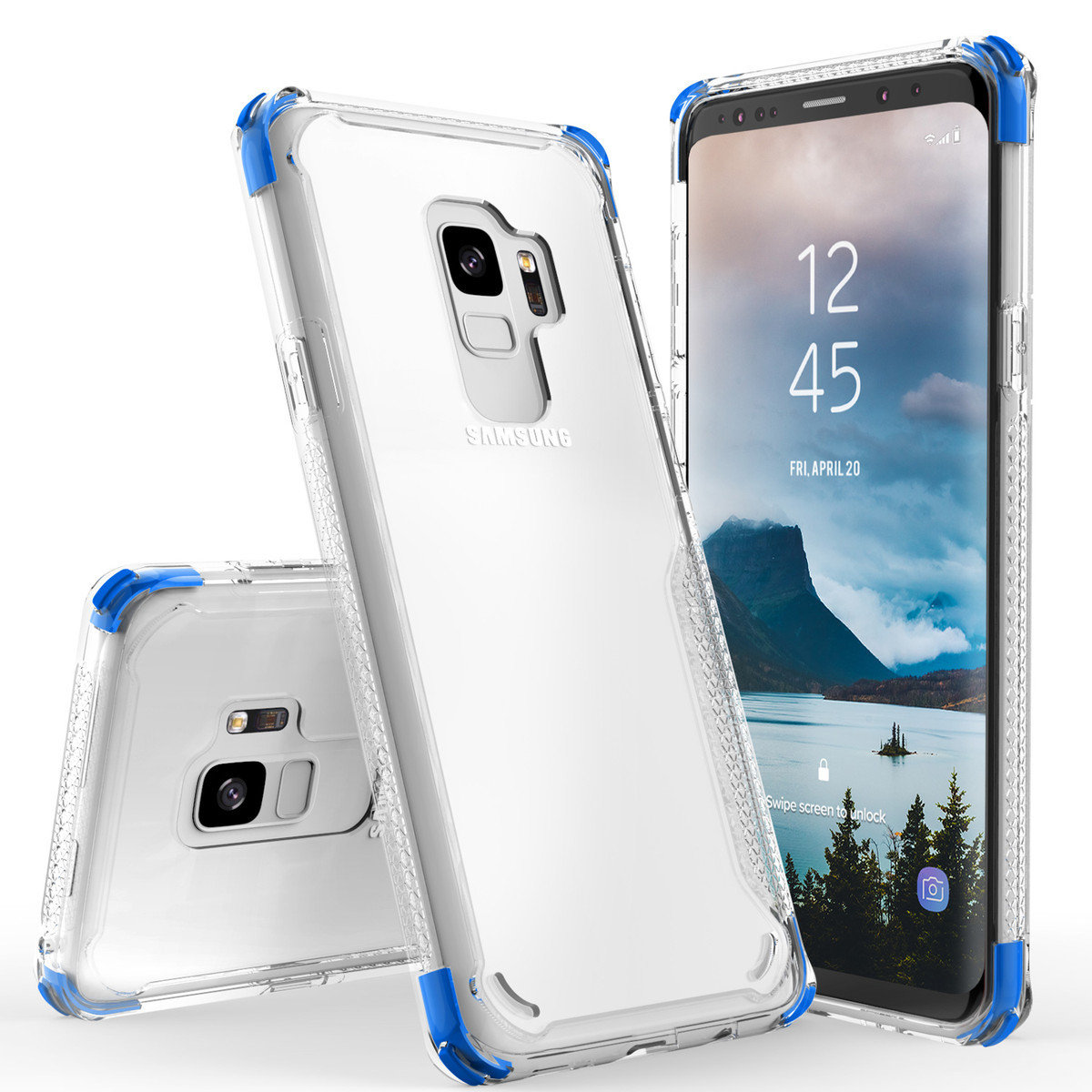 Galaxy S9 Case, CLICK CASES Surge Series Dual Layered Cover